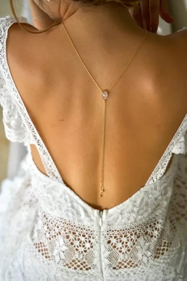 Collier de dos Spirituelle Transparent, Bille