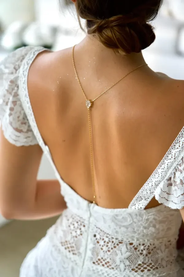 Collier de dos Spirituelle Transparent, Bille