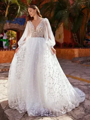 Robe Hiba à manches